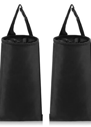 2 Pack Car Trash Bags Car Trash Can Washable Eco-Friendly Seat Back Hanging Car Trash Bag Car Garbage Bag for Car,Travelling,Outdoor