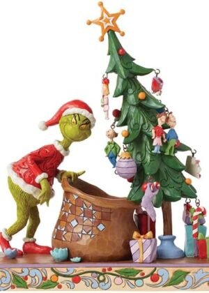 Handcrafted collectible Christmas ornament made of stone resin