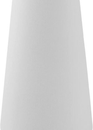 Simple Vase for Flowers Plants, Matte Vases for Modern Table Shelf Home Decor Wedding Decor, 6" H Frosted Elegant Ceramic Vase for Pampas Grass Fluffy Stem Bouquet Lavender Flowers (White, 1)