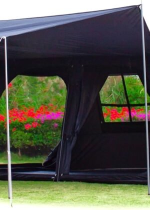 Extra Large Tent 12 Person,Awning Family Cabin Tents,2 Rooms,3 Doors and 3 Windows with Mesh,Straight Wall,Waterproof,Double Layer,Big Tent for Outdoor,Picnic,Camping,Family Gathering